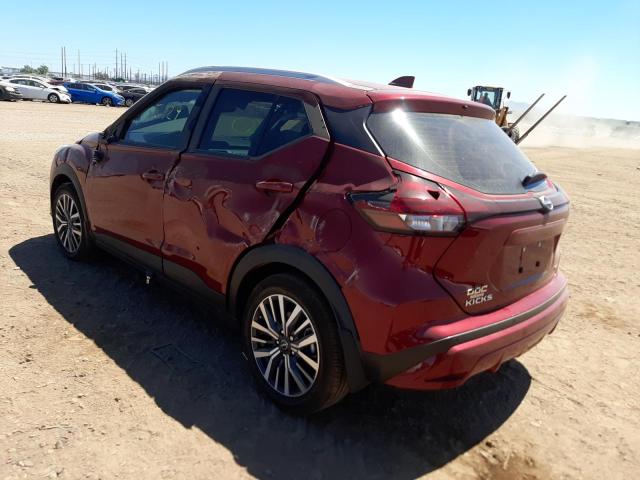 3N1CP5CV8NL486857 - 2022 NISSAN KICKS SV RED photo 3