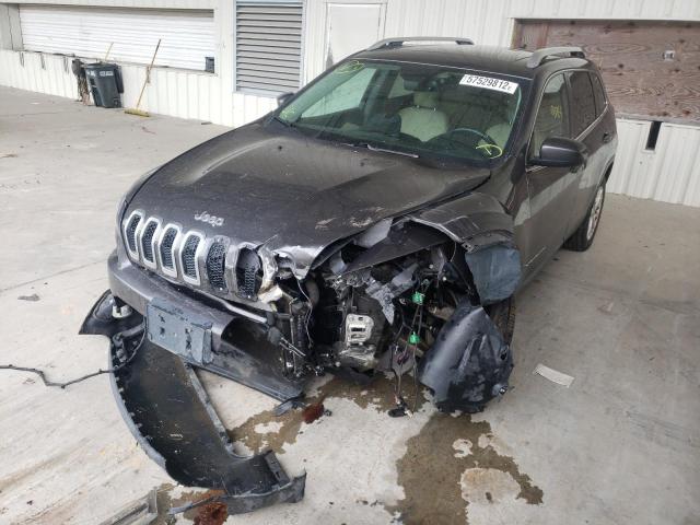 1C4PJLCB6FW695505 - 2015 JEEP CHEROKEE L GRAY photo 2