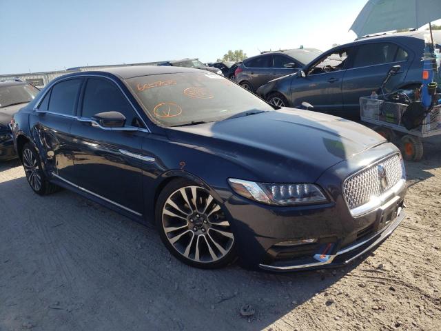 1LN6L9NP4H5600705 - 2017 LINCOLN CONTINENTA BLUE photo 1