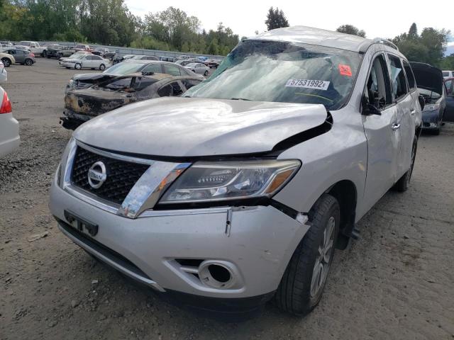 5N1AR2MMXDC640994 - 2013 NISSAN PATHFINDER SILVER photo 2