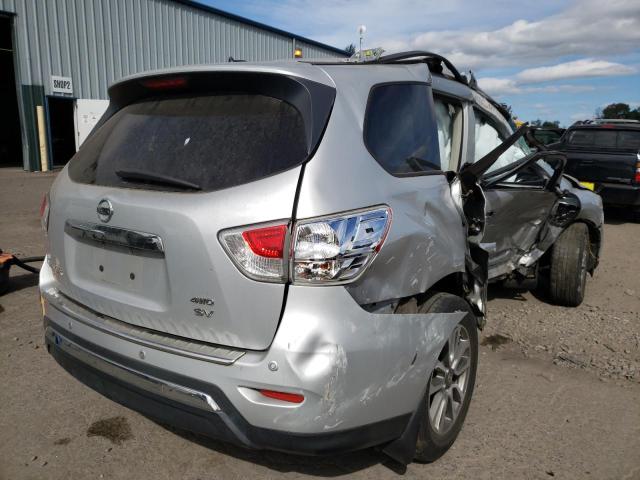 5N1AR2MMXDC640994 - 2013 NISSAN PATHFINDER SILVER photo 4