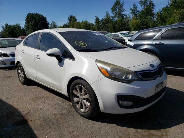 KNADN4A36D6119657 - 2013 KIA RIO EX WHITE photo 1