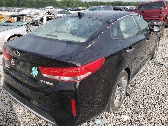 KNAGU4LE9H5012094 - 2017 KIA OPTIMA HYB BLACK photo 4