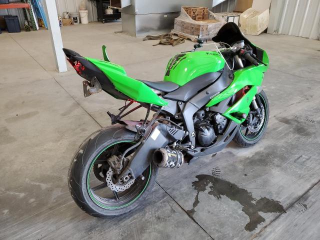 JKAZX4R139A005491 - 2009 KAWASAKI ZX600 R GREEN photo 4