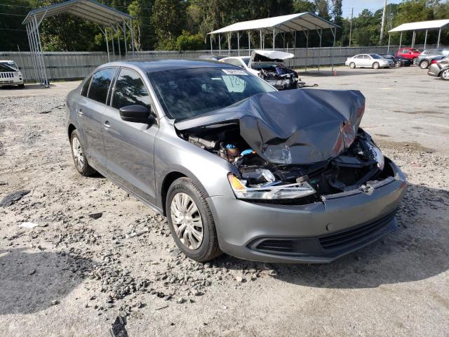 3VW2K7AJ6CM419892 - 2012 VOLKSWAGEN JETTA BASE GRAY photo 1