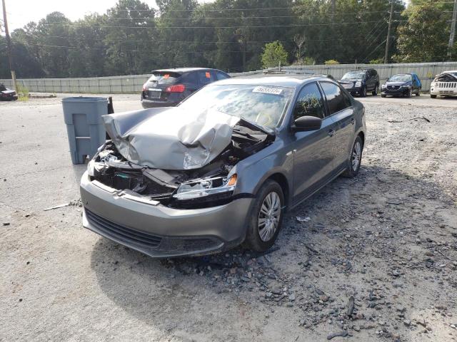 3VW2K7AJ6CM419892 - 2012 VOLKSWAGEN JETTA BASE GRAY photo 2