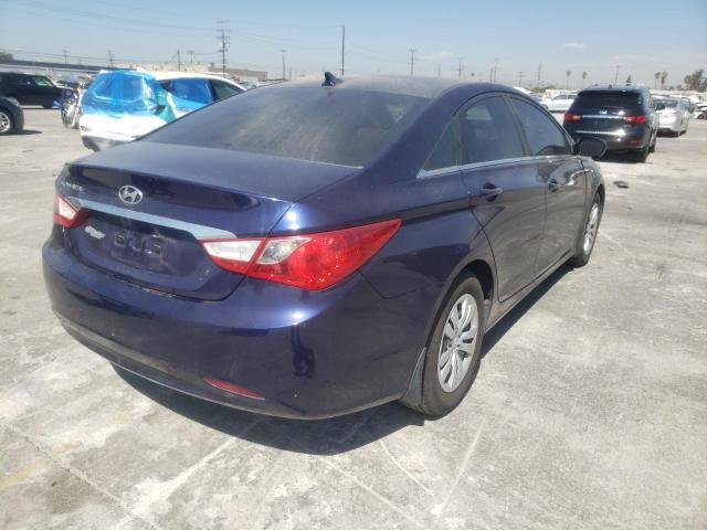 5NPEB4AC9BH105240 - 2011 HYUNDAI SONATA GLS BLUE photo 4