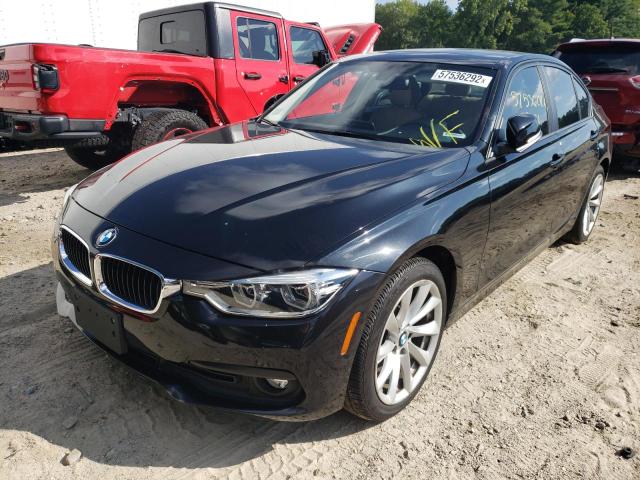 WBA8E5G58JNU47129 - 2018 BMW 320 XI BLACK photo 2