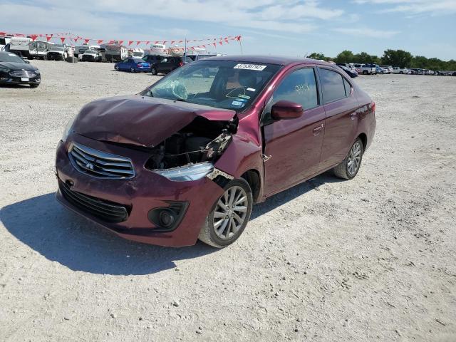 ML32F3FJ3JHF10506 - 2018 MITSUBISHI MIRAGE G4 BURGUNDY photo 2