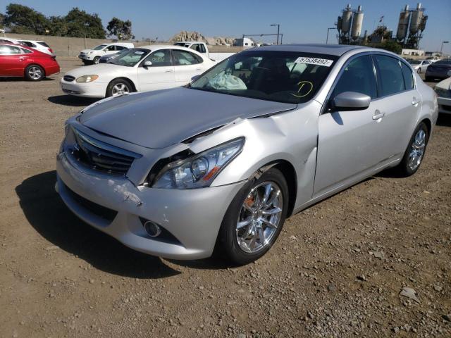 JN1CV6AP6FM500049 - 2015 INFINITI Q40 SILVER photo 2