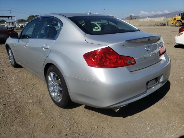 JN1CV6AP6FM500049 - 2015 INFINITI Q40 SILVER photo 3