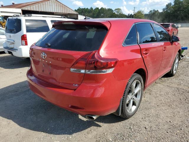 4T3ZK3BB6EU064533 - 2014 TOYOTA VENZA LE RED photo 4