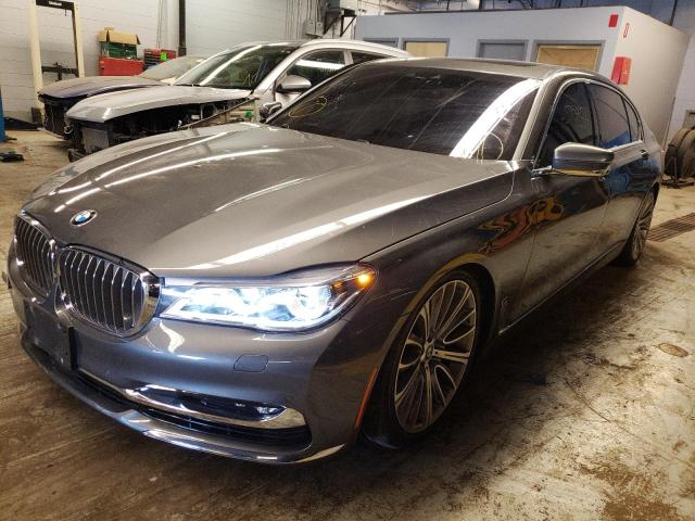 WBA7F2C55GG415264 - 2016 BMW 750 XI GRAY photo 2