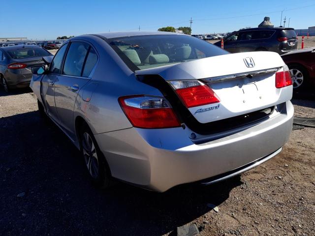 1HGCR2F38DA040750 - 2013 HONDA ACCORD LX SILVER photo 3