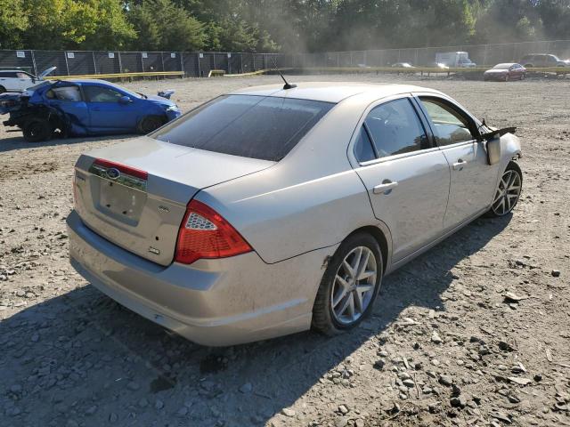 3FAHP0JG1AR363120 - 2010 FORD FUSION SEL SILVER photo 4