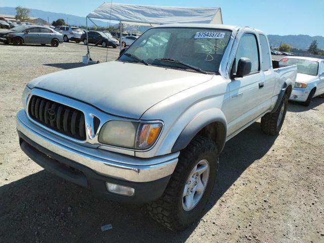 5TESN92N34Z373773 - 2004 TOYOTA TACOMA XTR GRAY photo 2