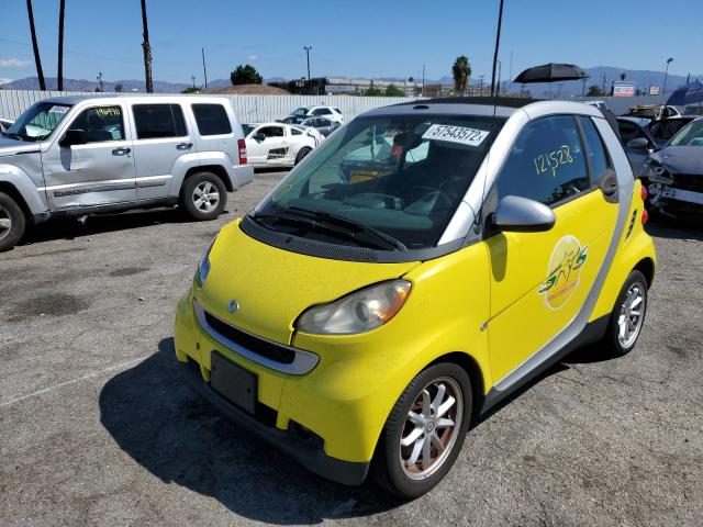 WMEEK31X39K241177 - 2009 SMART FORTWO PAS 黄色 照片 2