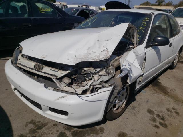 2HGEH2375SH503302 - 1995 HONDA CIVIC VX WHITE photo 9