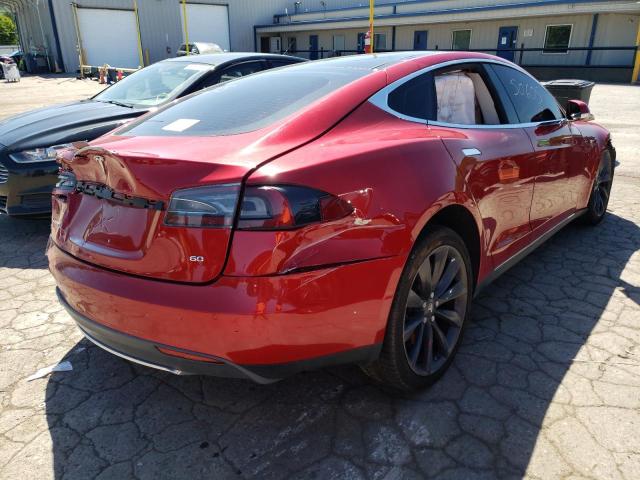 5YJSA1S16EFP36340 - 2014 TESLA MODEL S Qırmızı foto 4