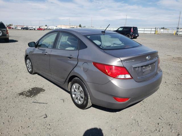 KMHCT4AE3HU373720 - 2017 HYUNDAI ACCENT SE GRAY photo 3