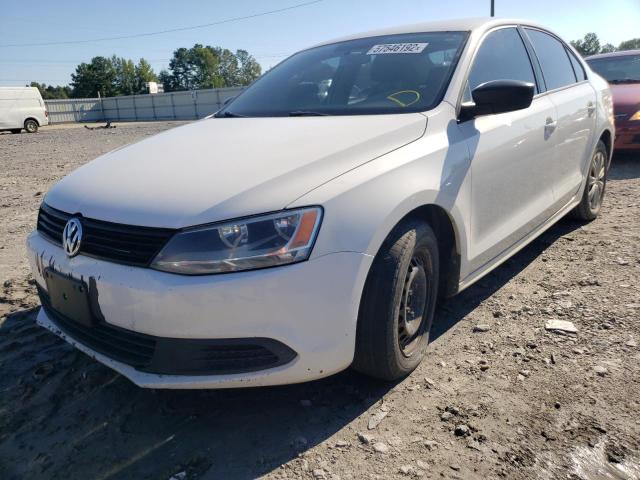 3VW2K7AJ6CM370287 - 2012 VOLKSWAGEN JETTA BASE 白色 照片 2
