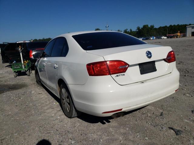 3VW2K7AJ6CM370287 - 2012 VOLKSWAGEN JETTA BASE 白色 照片 3