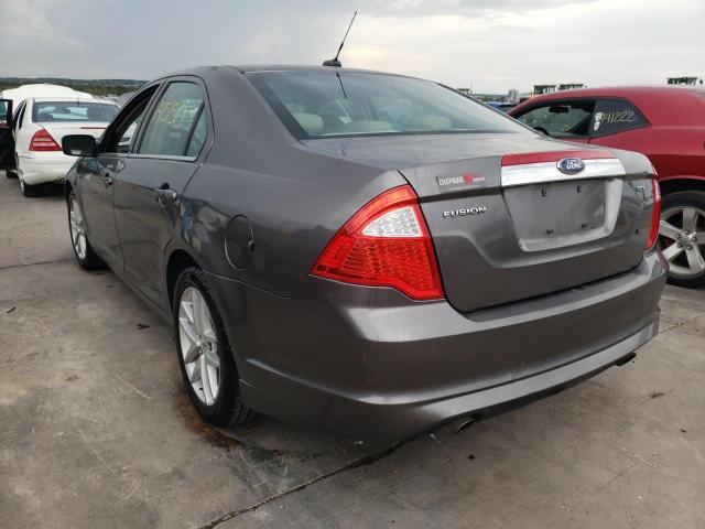 3FAHP0JG0AR306925 - 2010 FORD FUSION SEL GRAY photo 3