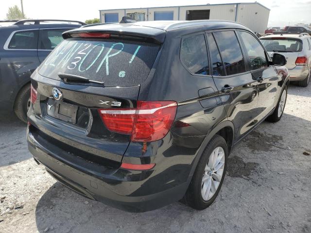 5UXWZ7C55H0U46221 - 2017 BMW X3 SDRIVE2 BLACK photo 4