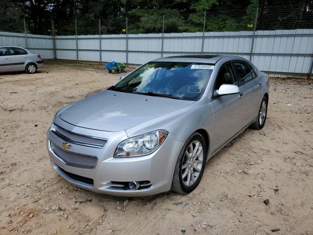1G1ZG5E72CF266989 - 2012 CHEVROLET MALIBU LTZ ვერცხლისფერი ფოტო 2