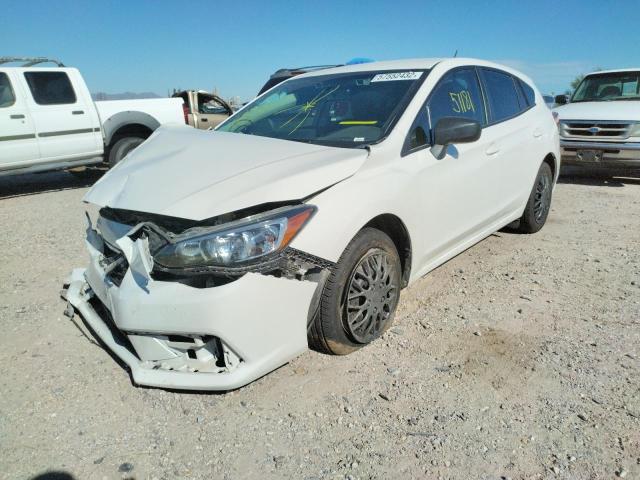 4S3GTAB61L3726921 - 2020 SUBARU IMPREZA WHITE photo 2