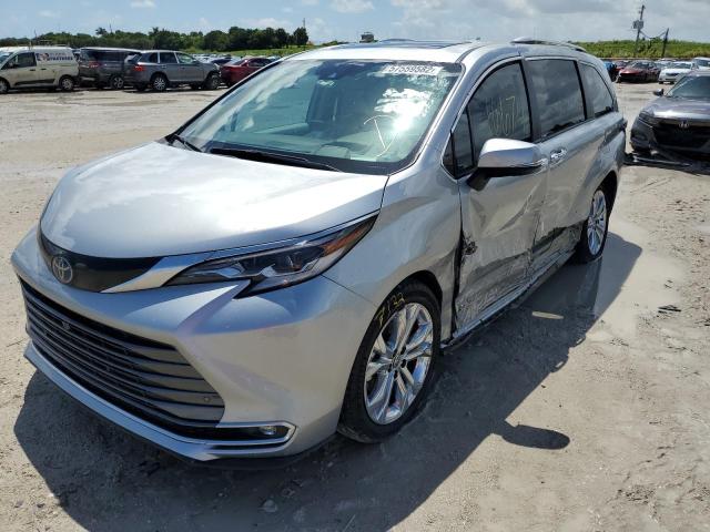 5TDERKEC1MS055232 - 2021 TOYOTA SIENNA LIM GRAY photo 2