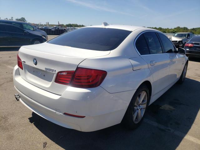 WBAXH5C54DD110363 - 2013 BMW 528 XI WHITE photo 4