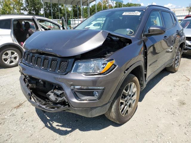 3C4NJDAB1LT245102 - 2020 JEEP COMPASS SP GRAY photo 2