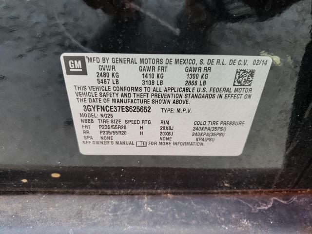 3GYFNCE37ES625652 - 2014 CADILLAC SRX PERFOR 黑色 照片 10