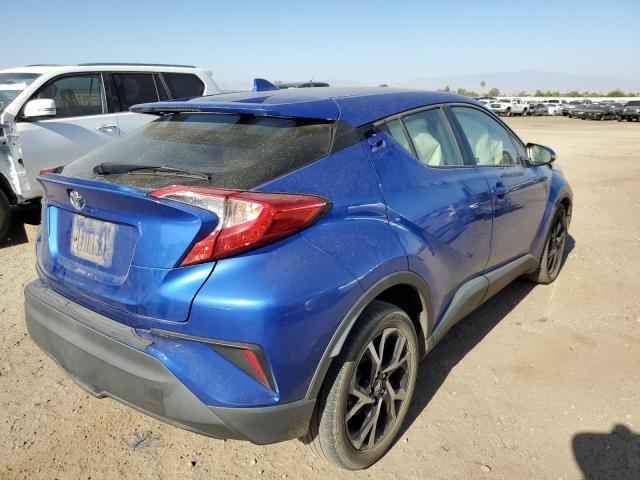 JTNKHMBX9J1007765 - 2018 TOYOTA C-HR XLE BLUE photo 4