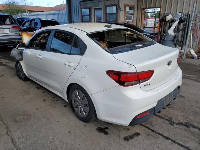 3KPA24AB0KE201784 - 2019 KIA RIO S WHITE photo 3