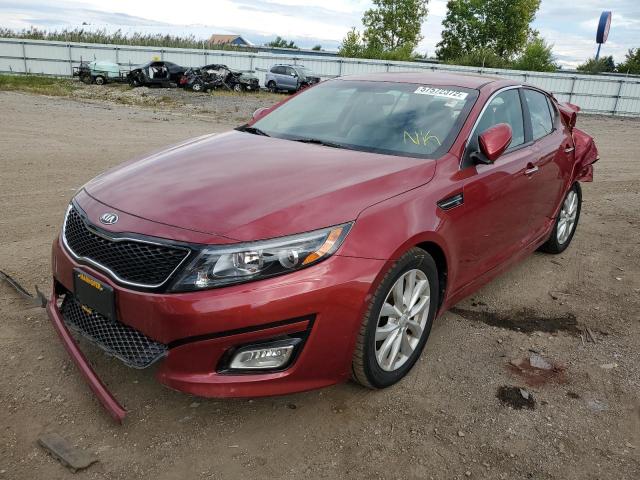 5XXGN4A74FG409693 - 2015 KIA OPTIMA RED photo 2