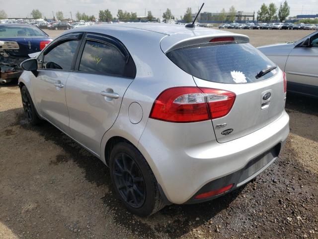 KNADM5A39C6755996 - 2012 KIA RIO LX SILVER photo 3