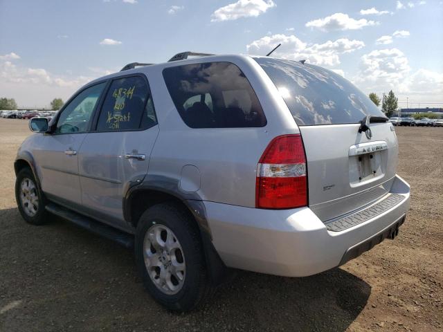 2HNYD18672H003623 - 2002 ACURA MDX TOURIN SILVER photo 3