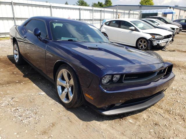 2C3CDYAG8EH204516 - 2014 DODGE CHALLENGER BLUE photo 1