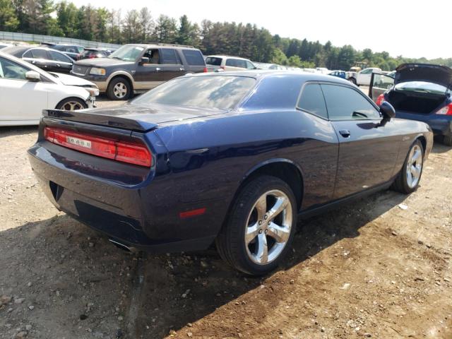 2C3CDYAG8EH204516 - 2014 DODGE CHALLENGER BLUE photo 4