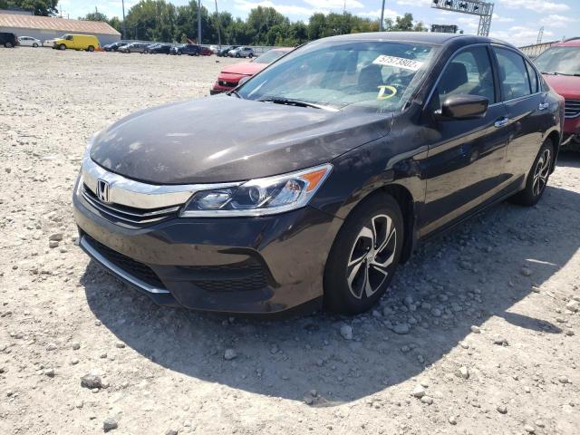 1HGCR2F32HA208744 - 2017 HONDA ACCORD LX BROWN photo 2