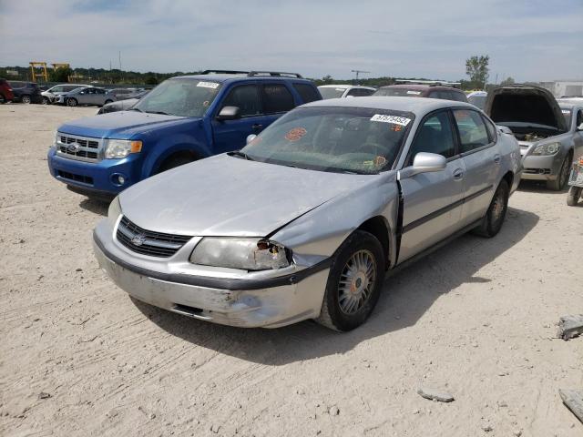 2G1WF55E619121058 - 2001 CHEVROLET IMPALA SILVER photo 2