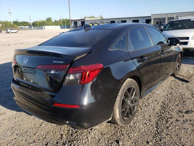 2HGFE2F53NH543728 - 2022 HONDA CIVIC SPOR BLACK photo 4