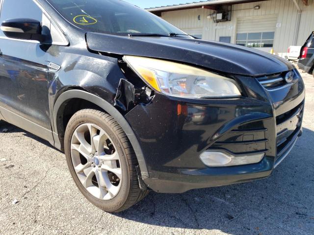 1FMCU9HXXDUA94650 - 2013 FORD ESCAPE SEL BLACK photo 9