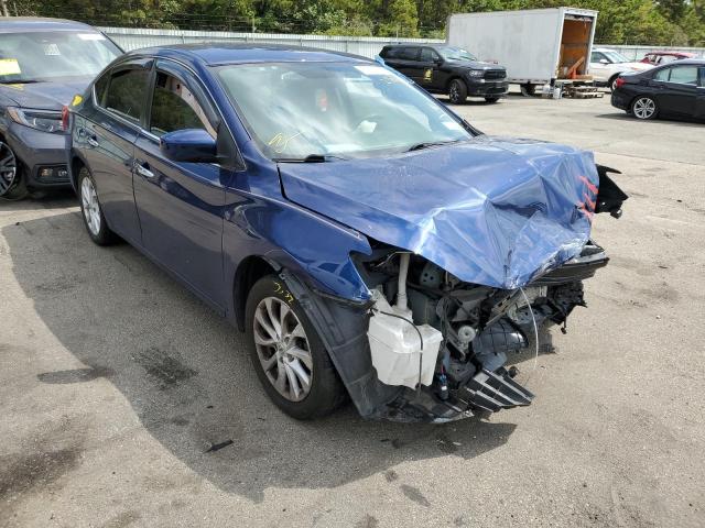 3N1AB7AP8KY290678 - 2019 NISSAN SENTRA S BLUE photo 1