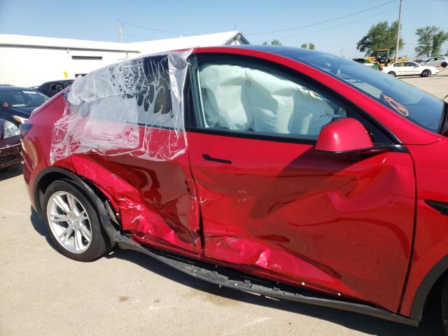 5YJYGDEE4MF060932 - 2021 TESLA MODEL Y أحمر صورة 9