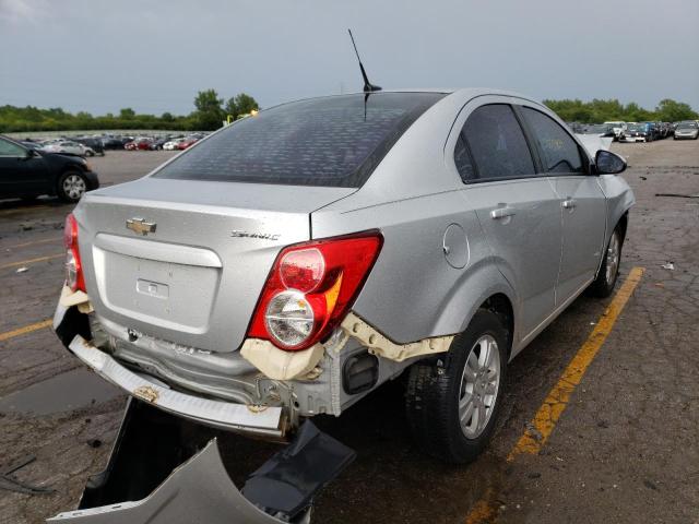 1G1JA5SH1C4173596 - 2012 CHEVROLET SONIC LS SILVER photo 4