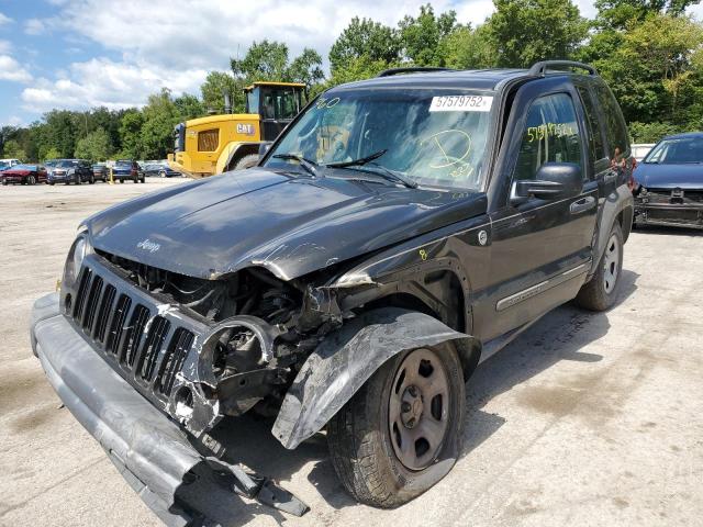 1J4GL48K36W269807 - 2006 JEEP LIBERTY SP GRAY photo 2