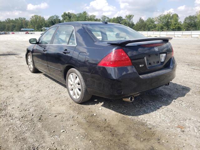 1HGCM66507A061037 - 2007 HONDA ACCORD EX BLACK photo 3